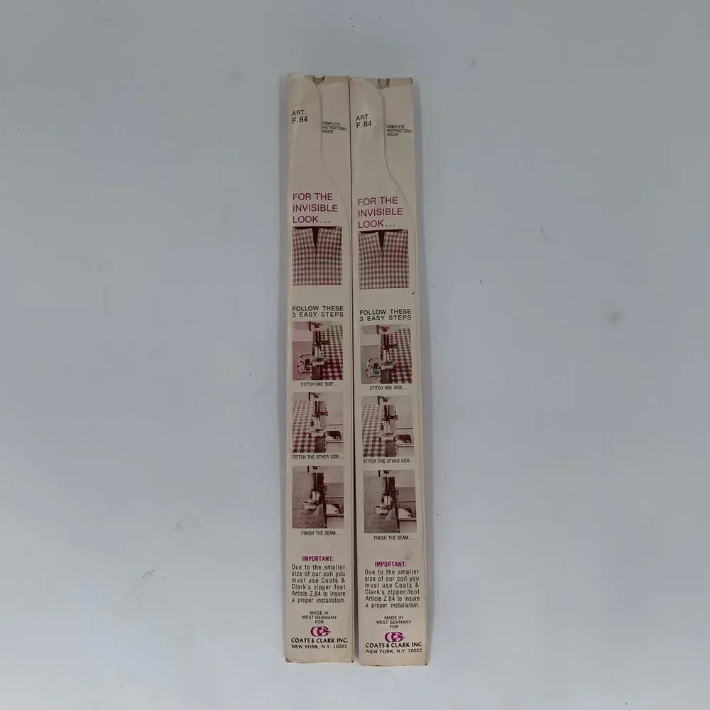 Nylon Zippers 7 Inch Vintage Sewing Lot USA JP Coats Zipper Lot JP Coasts Usa
